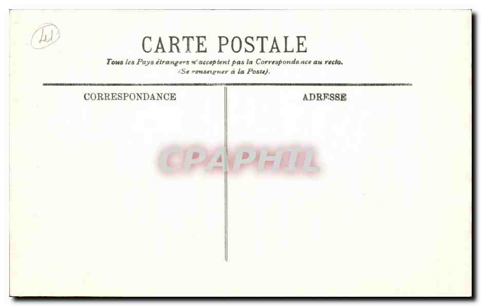 CPA Chambord Le Chateau Le Cabinet de Francois 1er — Back