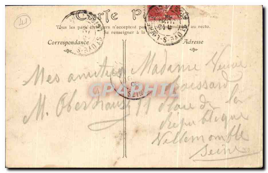 CPA Chambord Le Chateau Aile de Henri II — Verso
