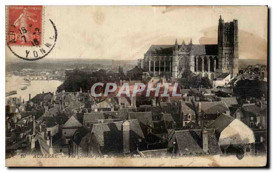 CPA Auxerre Vue generale prise du clocher Saint Germain 