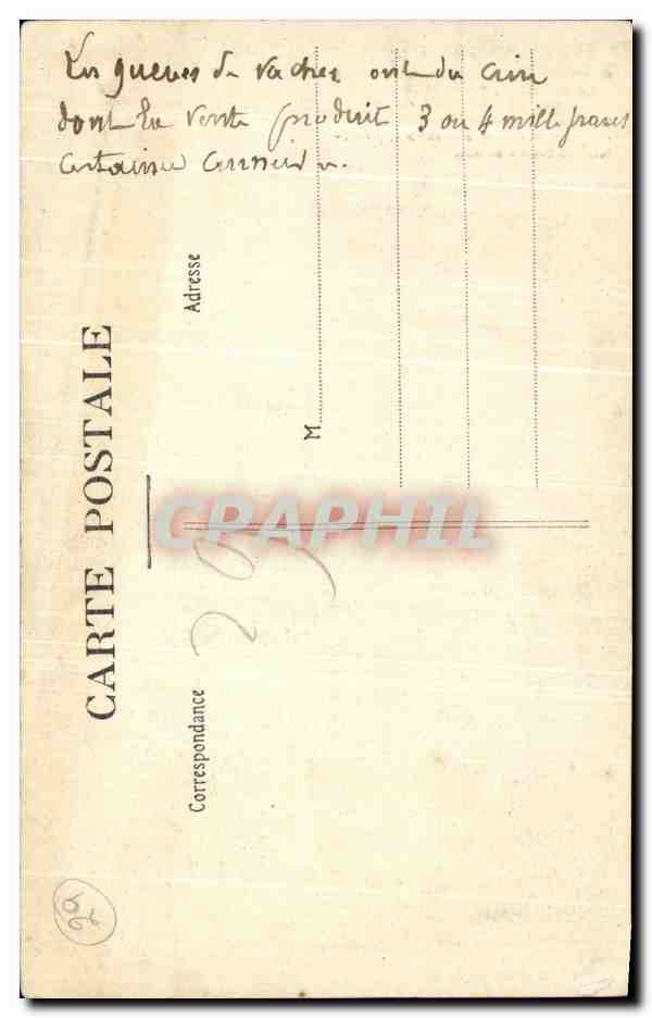 CPA Une des tables offrendes de la Chapelle St Herbot pres Huelgout — Rückseite