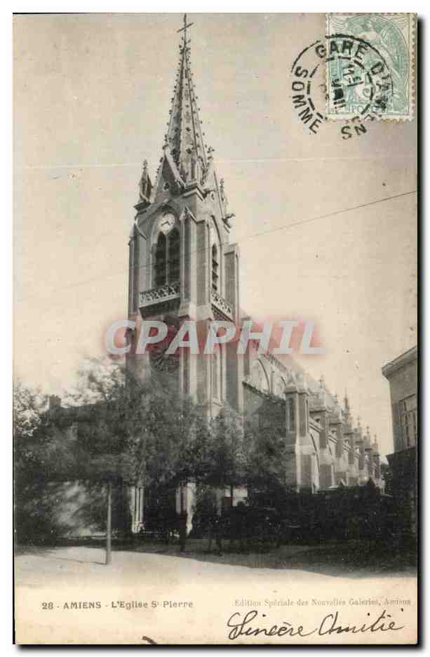CPA Amiens L'Eglises st pierre