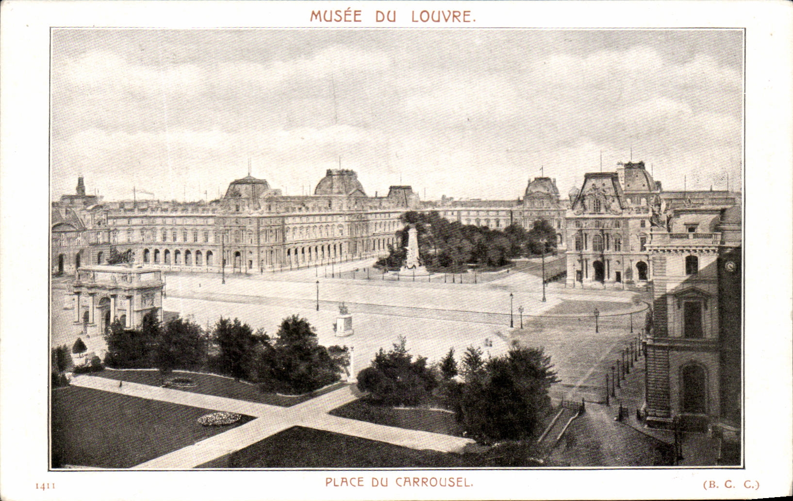 CPA Musee Du Louvre Paris Place du Carrousel