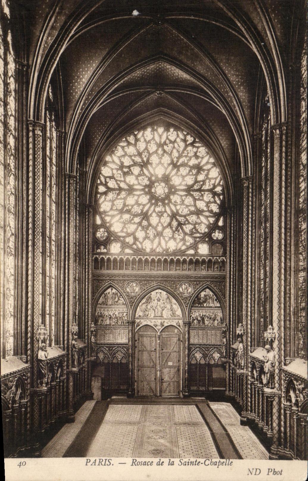 CPA Paris Rosace de la Sainte Chapelle