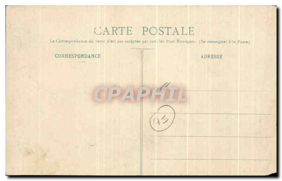 CPA Paris Le Triomphe de la Republique Lion  — Verso