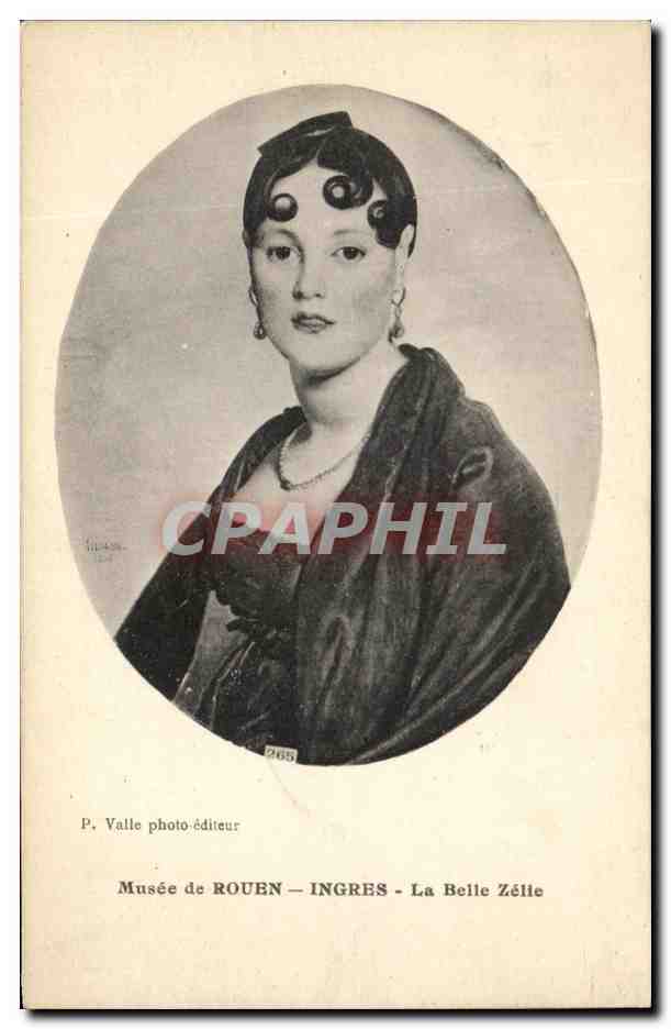 CPA Musee De Rouen Ingres La Belle Zelie