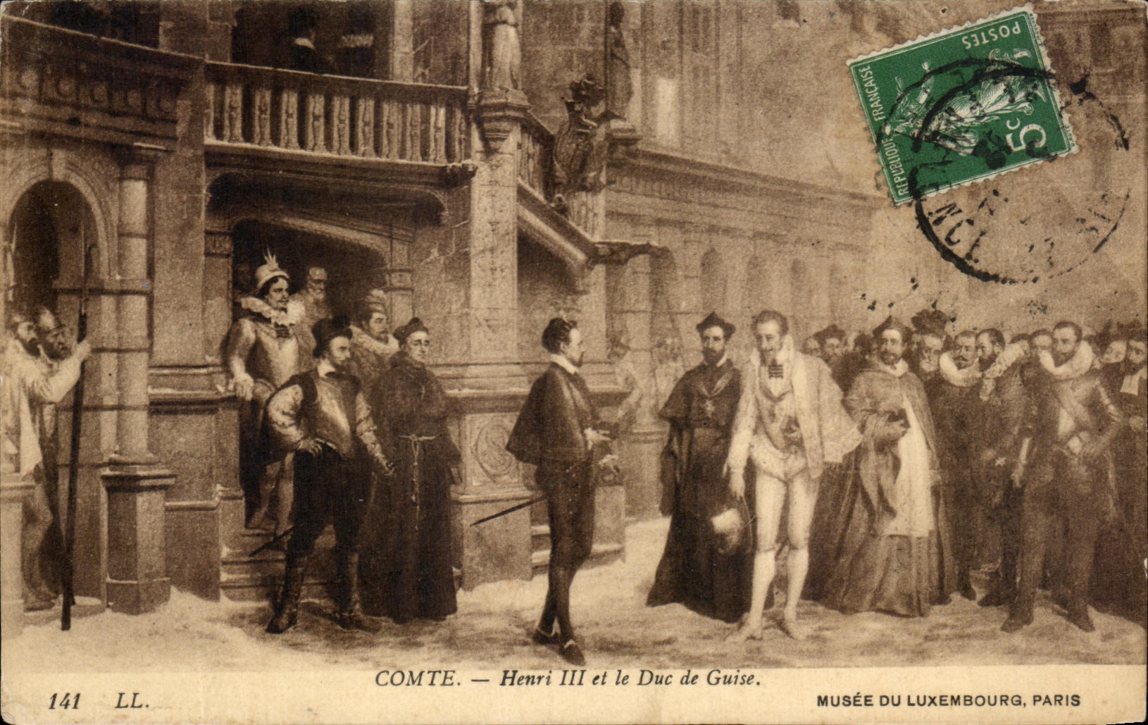 CPA Comte Henri Ill Et Le Duc De Guise Musee Du Luxembourg Paris