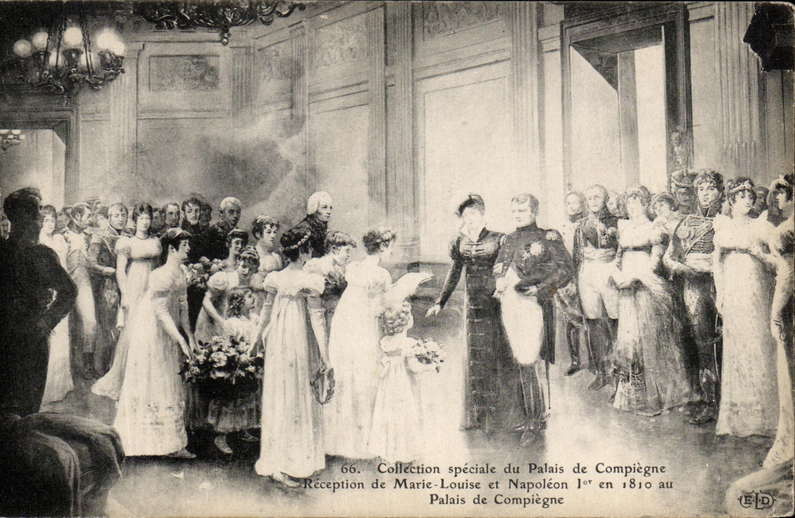 CPA Palais De Compiegne Reception De Marie Louise Et Napoleon 1er en 1810 au Palais de Compiegne 