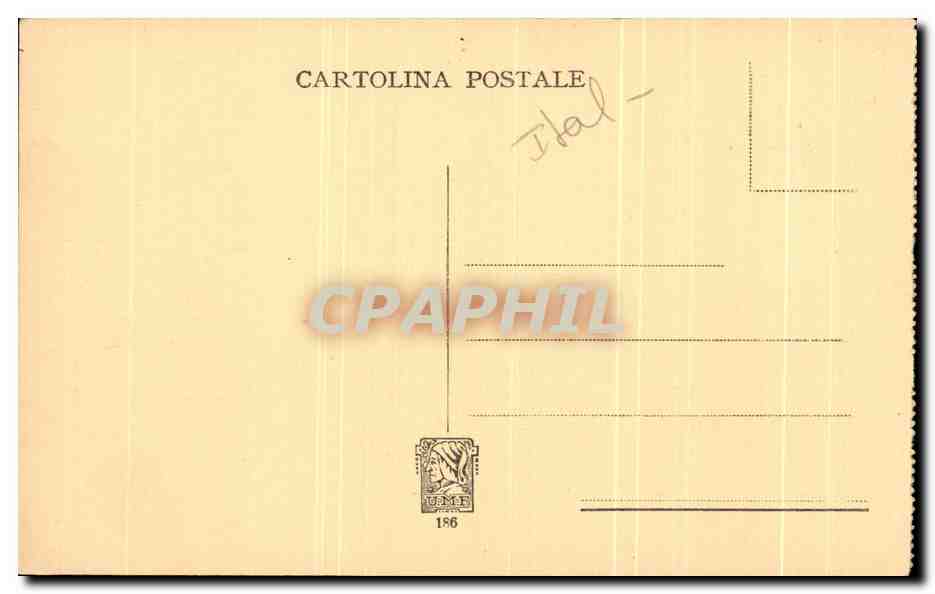 CPA Danza Delle Muse Giulio Romano Firenze Galleria Pitti — Verso