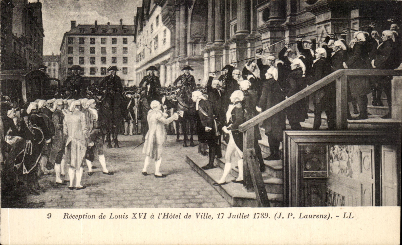 CPA Reception De Louis XVI a L'Hotel De Ville 17 Juillet 1789 Laurens 
