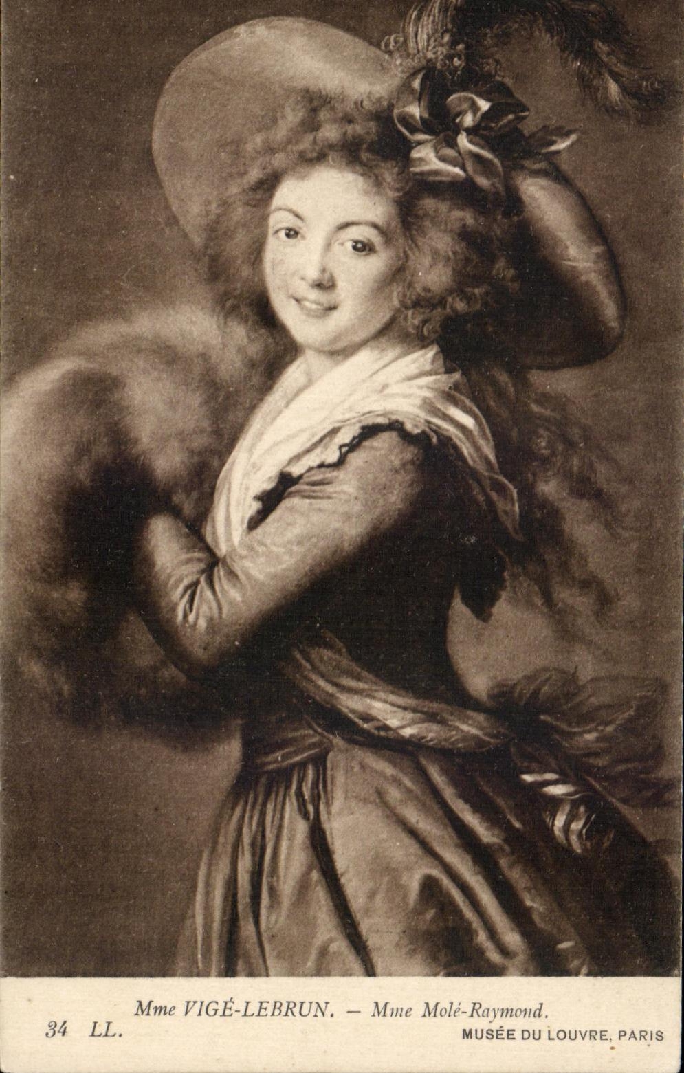 CPA Vigee Lebrun Mole Raymond Musee Du Louvre Paris