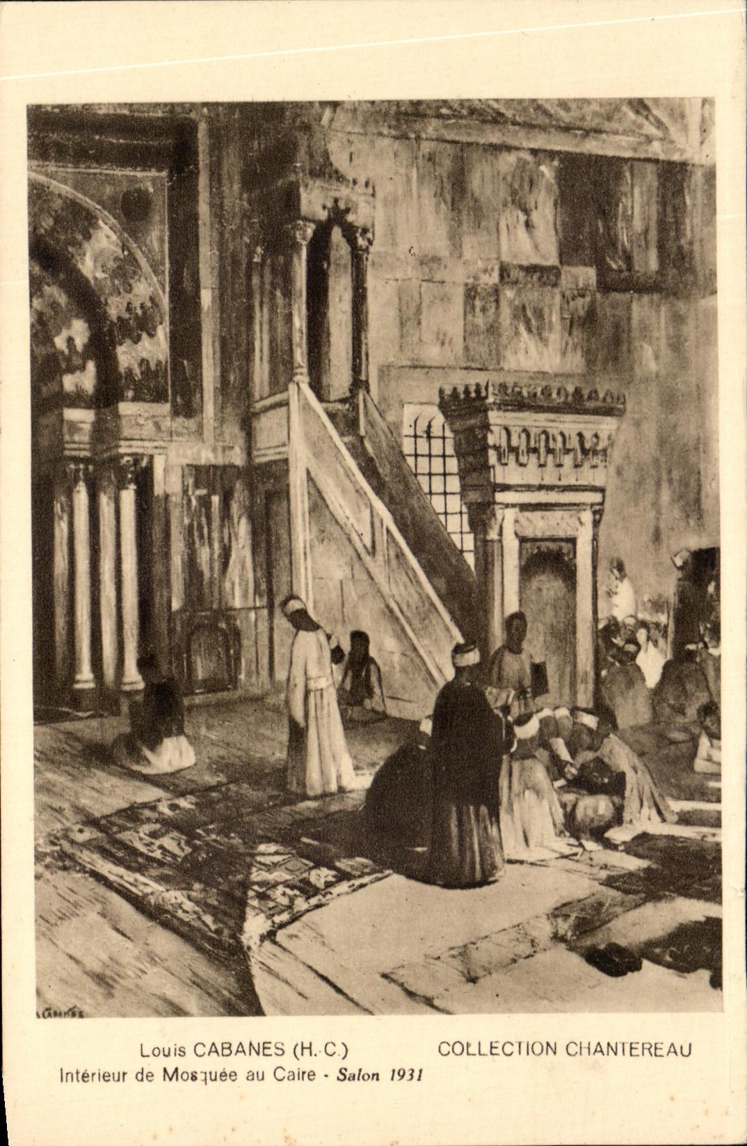 CPA Louis Cabanes Interieur De Mosquee Au Caire Salon Collection Chatereau Egypte