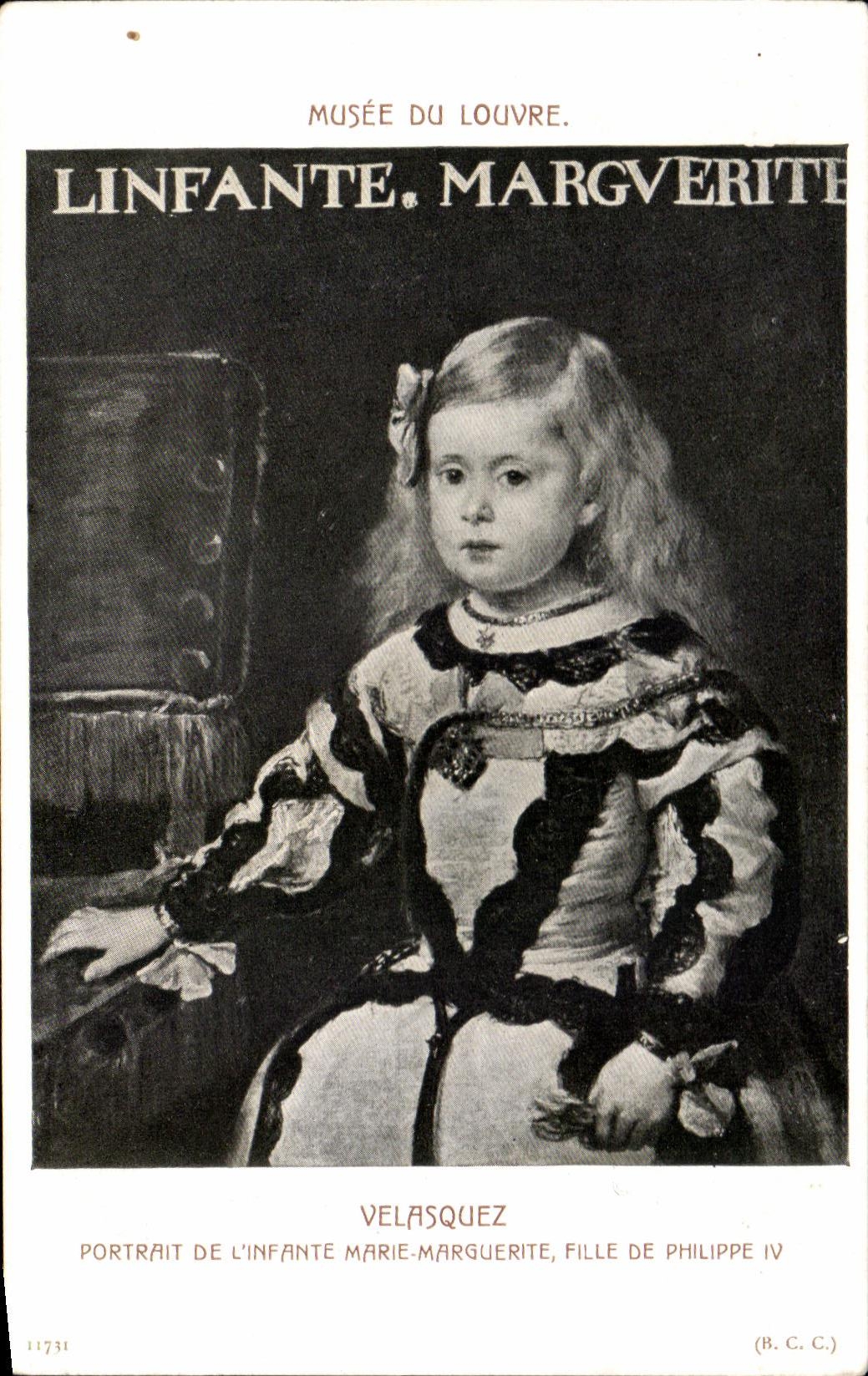 CPA Musee du Louvre L'infante Marie Marguerite Velasquez fille de Philippe IV Paris 
