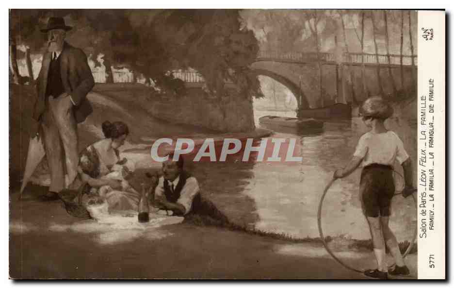 CPA Salon de Paris Leon Felix La Famille