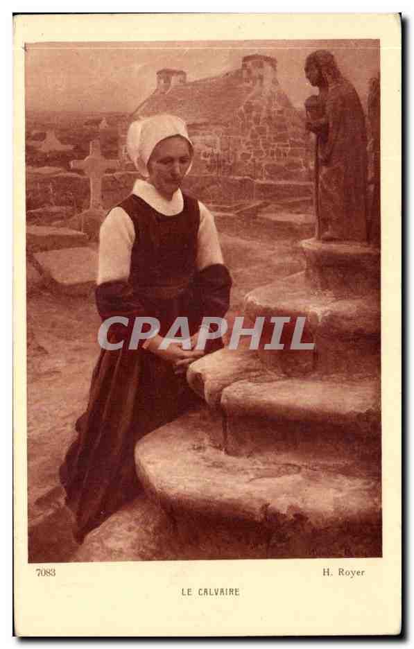 CPA Le Calvaire Royer Bretagne 
