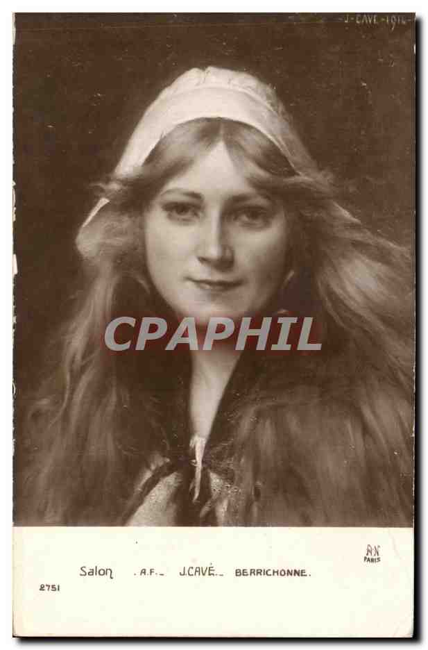 CPA Salon A F J Cave Berrichonne 