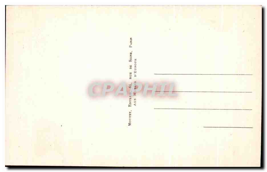 CPA Florence Masaccio Adam el Eve chasses du Paradis — Verso