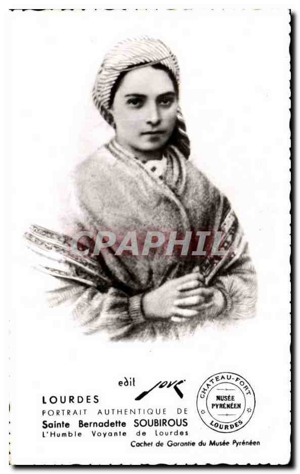 CPA Loures Portrait Authentique de Sainte Bernadette soubirous l'Humble Voyante de Lourdes 