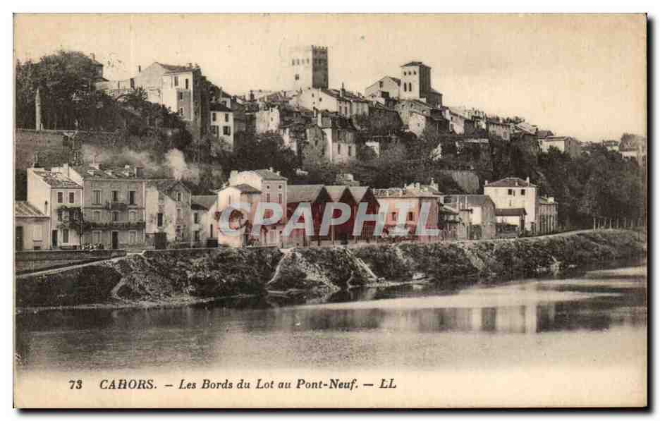CPA Cahors Les Bords du Lot au Pont Neuf