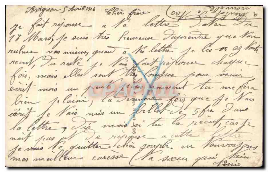 CPA Heureuses Paques Femme Oeufs — Rückseite