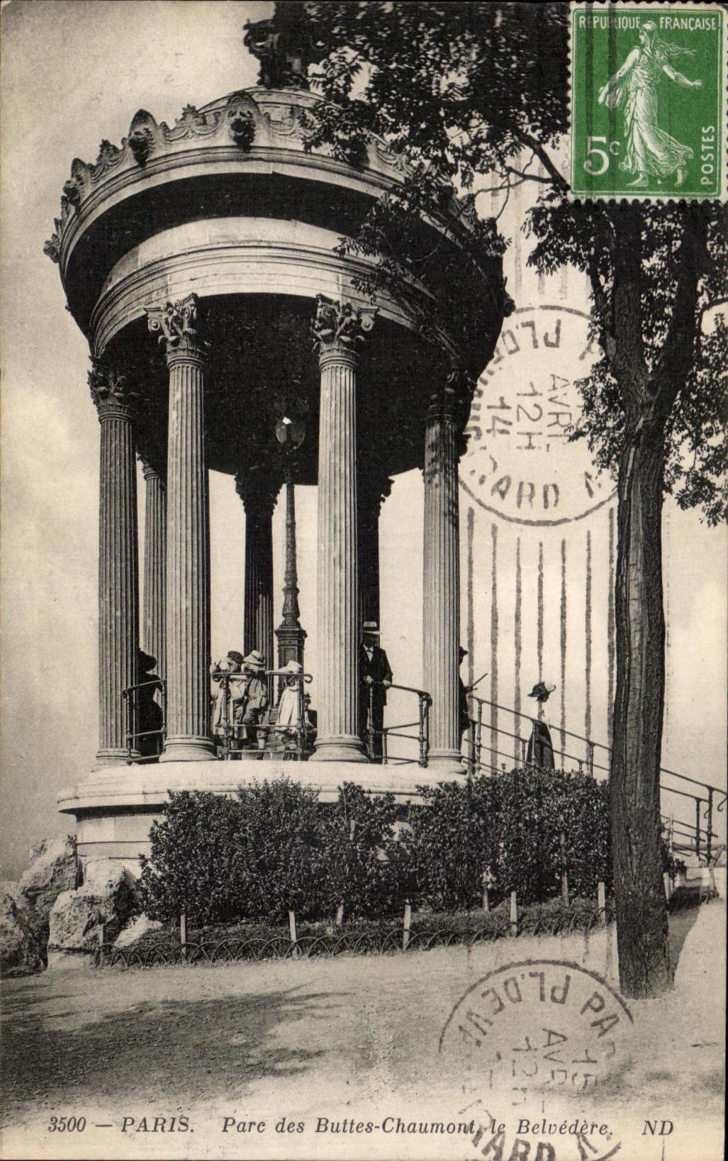 CPA Paris Parc des Buttes Chaumont le Belvedere Enfants