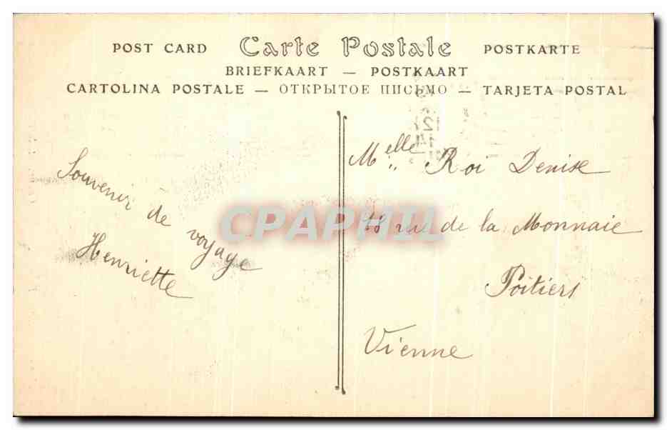 CPA Paris Parc des Buttes Chaumont le Belvedere Enfants — Rückseite
