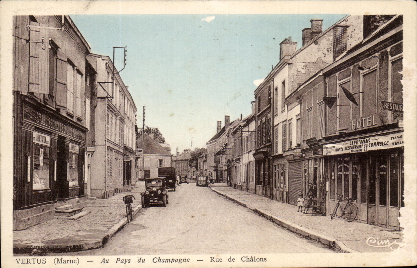 CPA Vertus Au Pays du Champagne Rue de chalons
