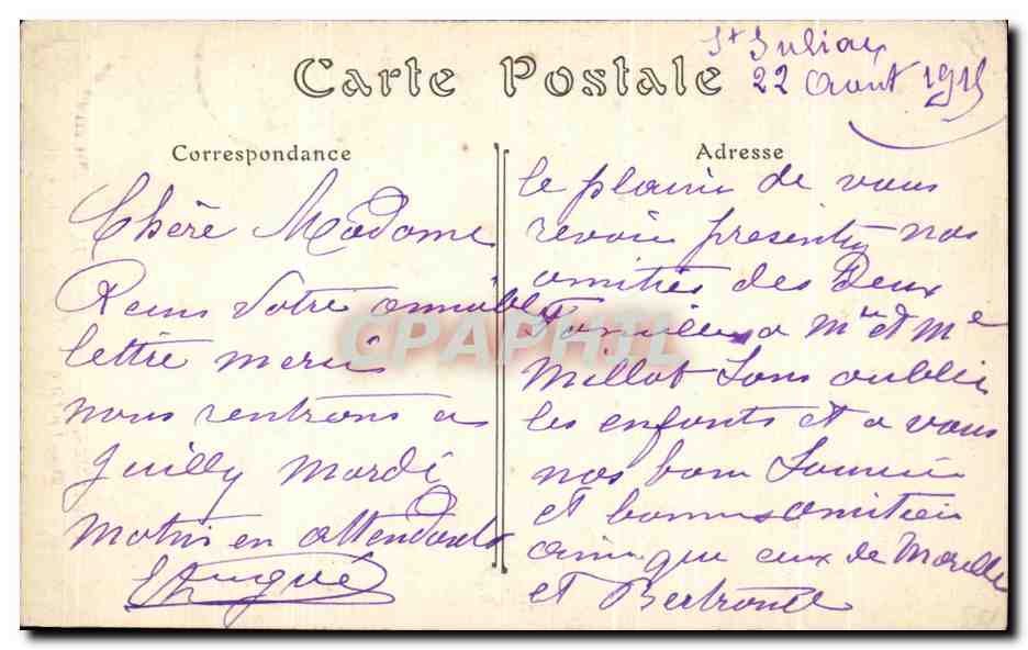 CPA Coutumes Moeurs er Consumes Bretons Le lit a double etage Folklore  — Verso