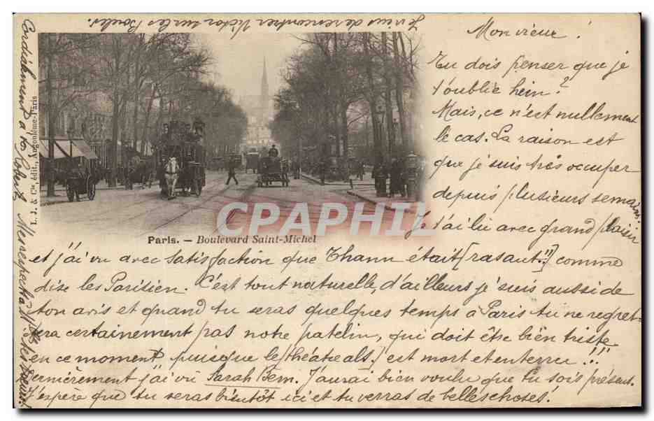 CPA Paris Boulevard Saint Michel