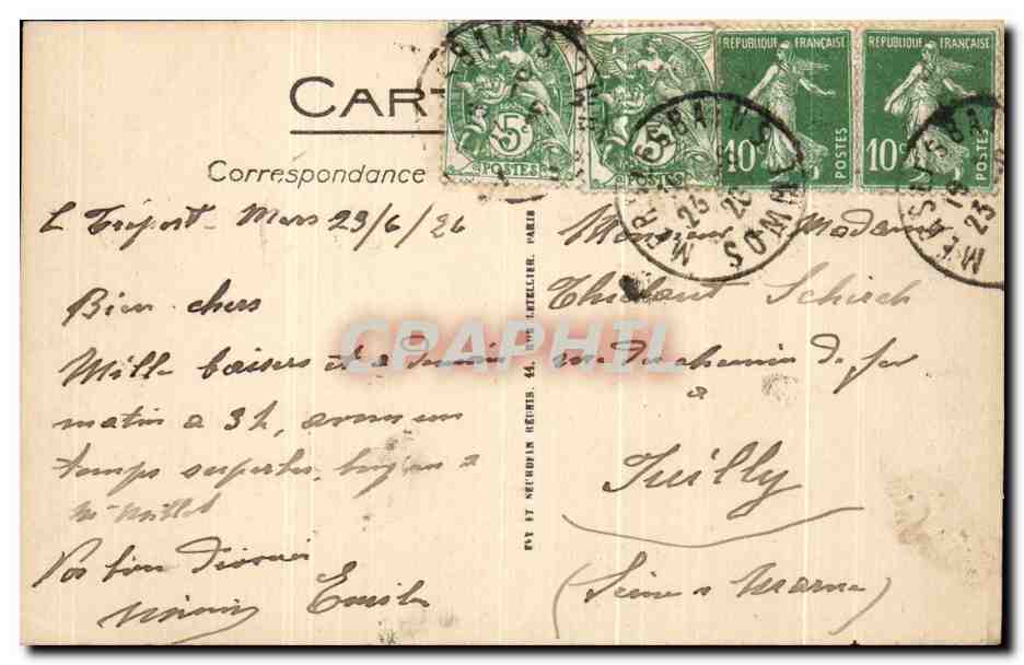 MERS-LES-BAINS — Sur la plage — LL. — Reverso