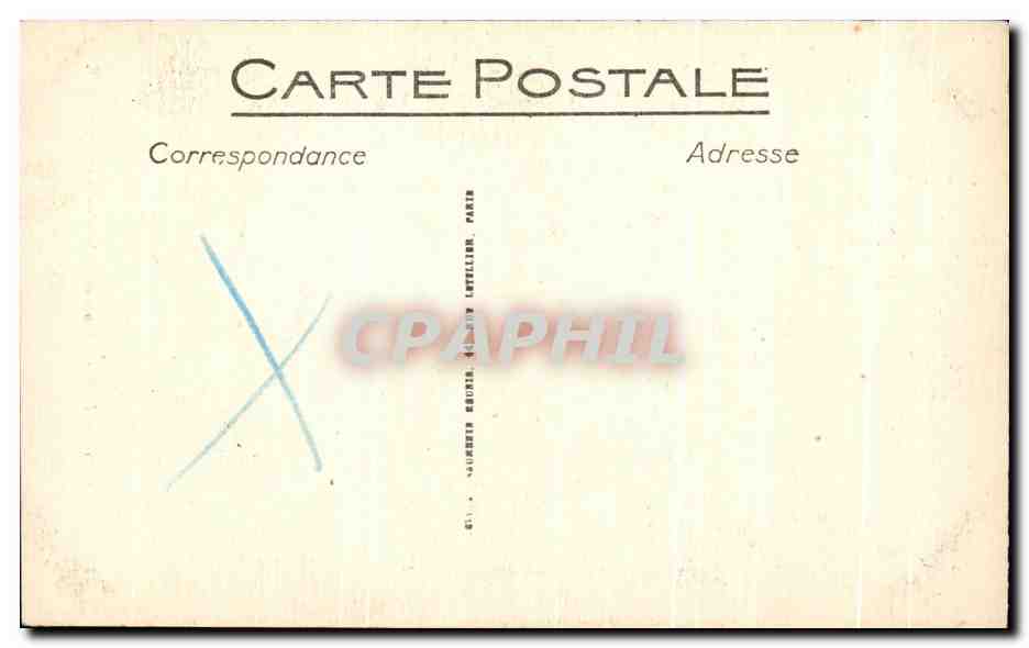 CPA Paris La Porte haute de la Saint Chapelle — Verso