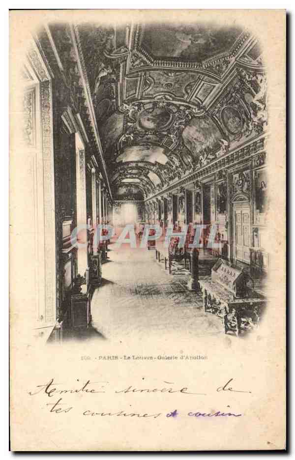 CPA Paris le Louvre Galerie d'Apollon 