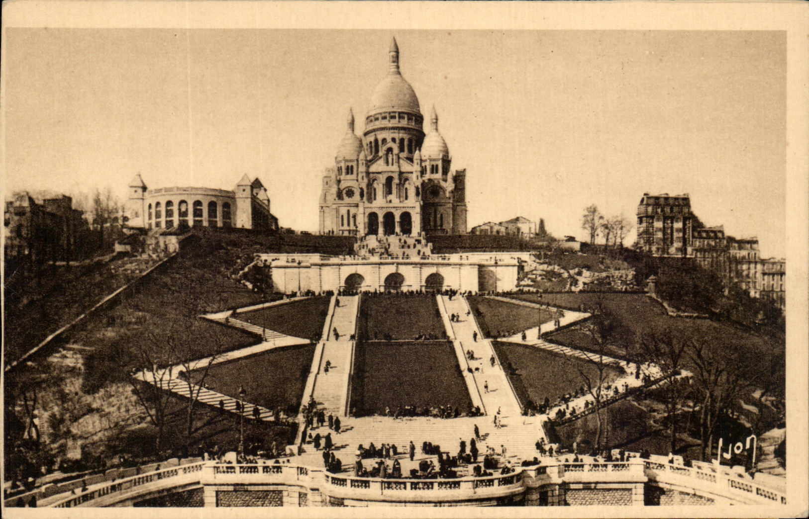 CPSM Paris En Flanant Vue generale du Sacre Coeur Montmartre 