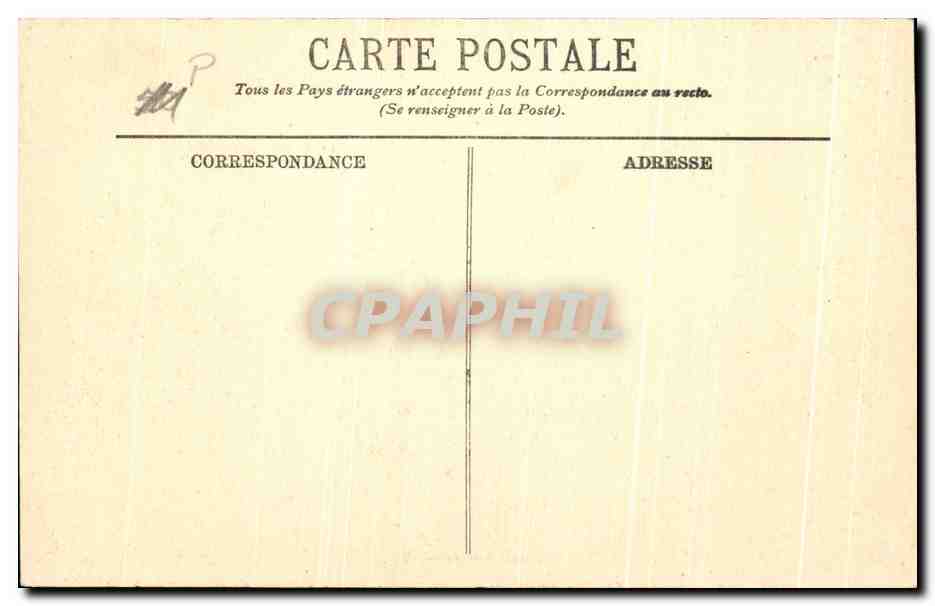 CPA Paris Le Monument de Gambetta et le Louvre — Rückseite