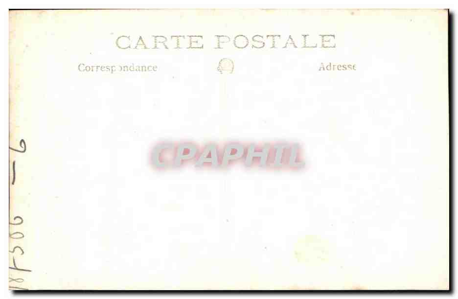 CARTE PHOTO Femme et famille  — Rückseite