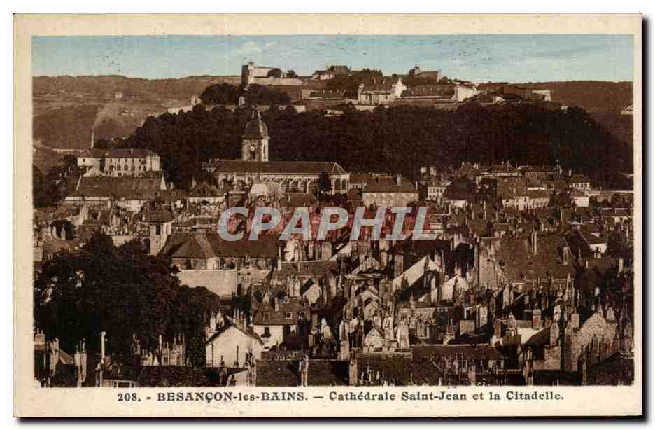 Besançon-les-Bains — Cathédrale Saint-Jean et la Citadelle — Éditeur C. Lardier, n° 208