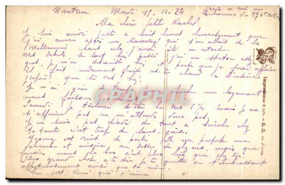 CPA Salons de Paris Chretien Colombe la Becquee Enfants — Verso