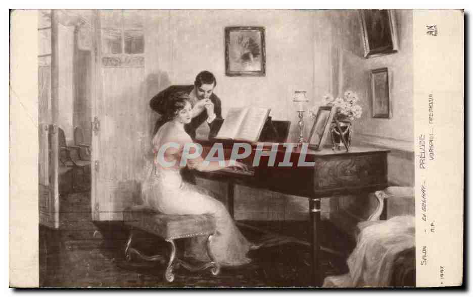CPA Salon Le Gelhay Prelude Piano