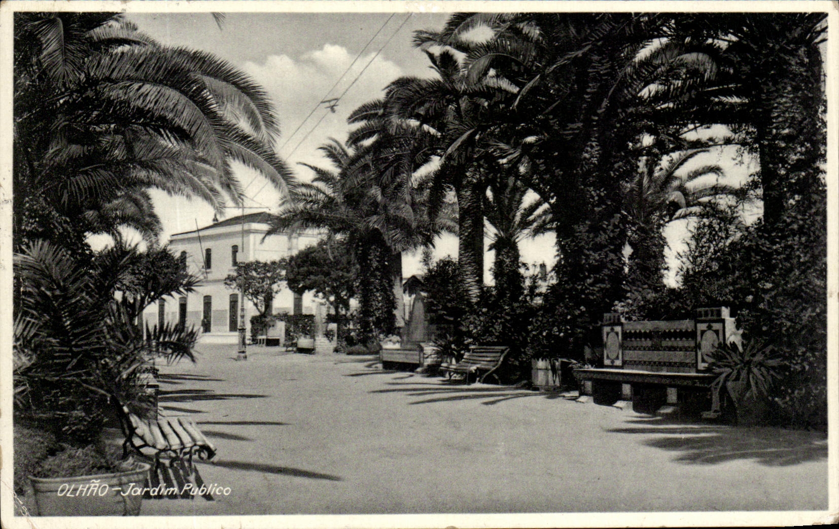 Olhão - Jardim Público — éditeur Cliché Moura Veiga