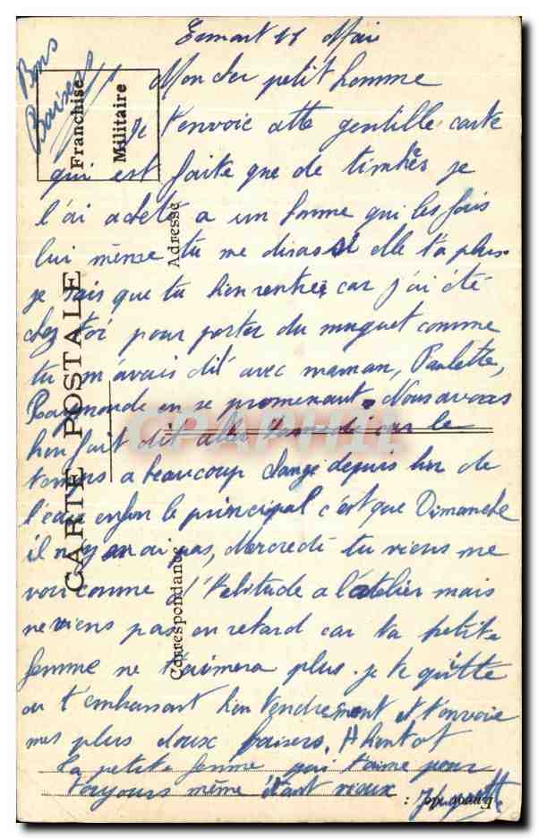 CPA Decor original enfants et toimbres decoupes 1942 — Rückseite