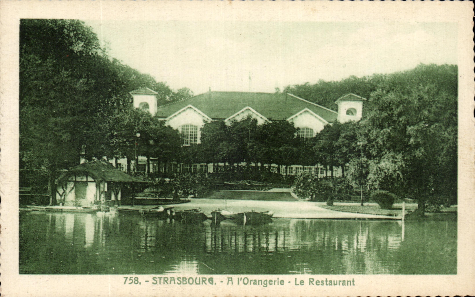 CPA Strasbourg A L'Orangerie le Restaurant