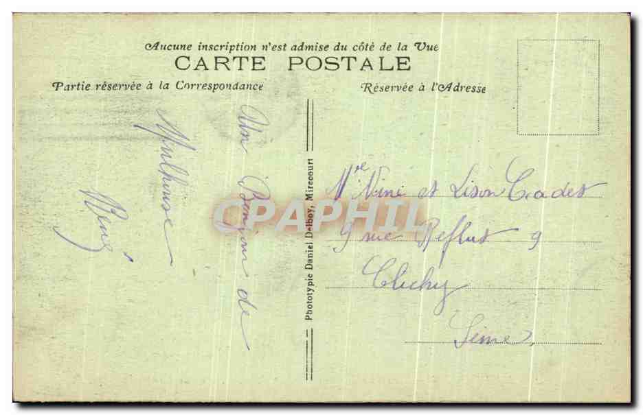 Mulhouse — Caserne Turenne — Cour Centrale — 31e B.C.P. — Rückseite