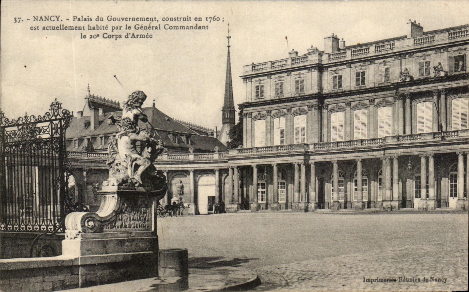 CPA Nancy Palais du Government Construit Par General Commandant le Corps d'Armee