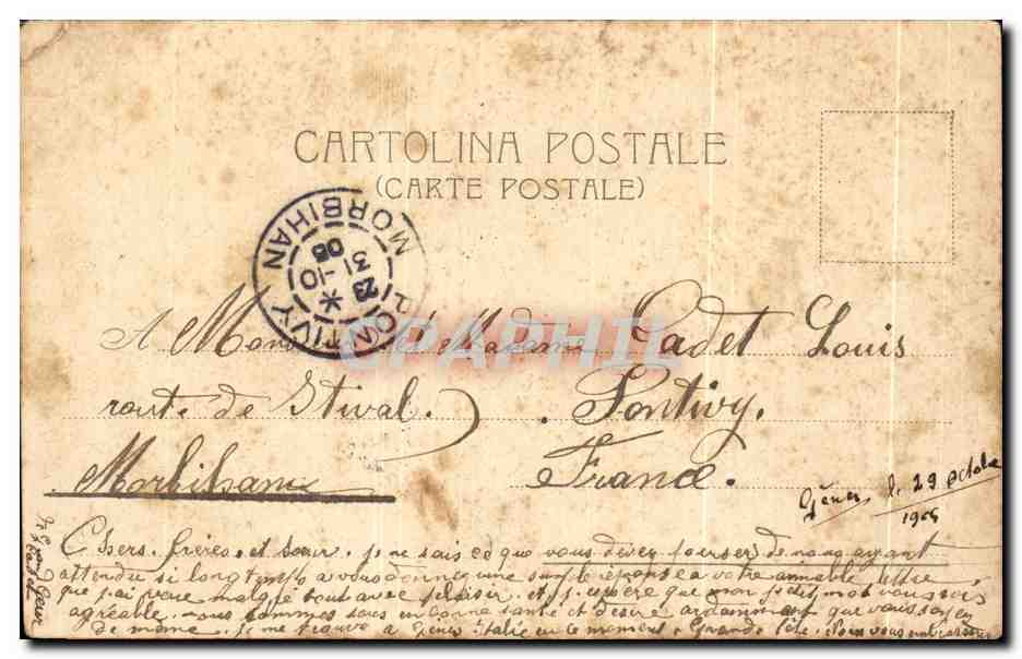 CPA Genova Roma — Rückseite