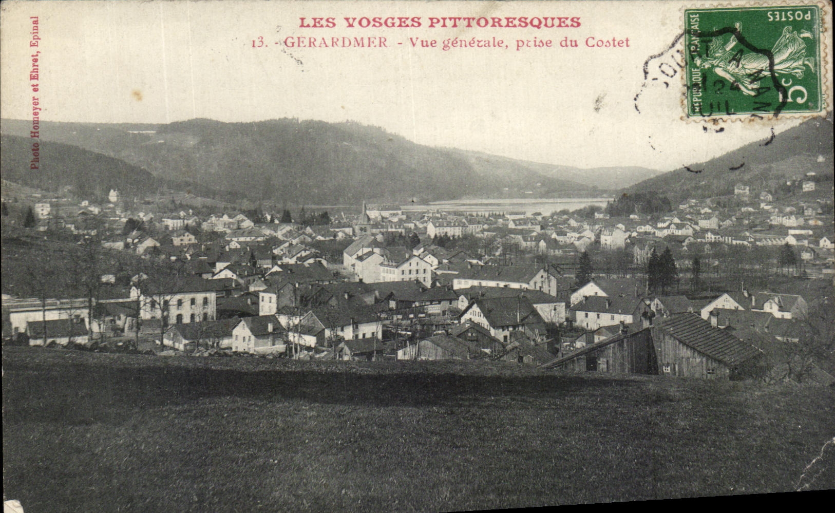 CPA Les Vosges Pittoresques Gerardmer Vue Generale Prise du Costet