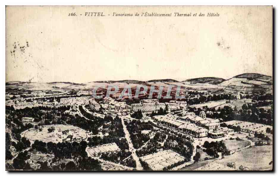 CPA Vittel Panorama de L'Etablissement Thermal et des Hotels