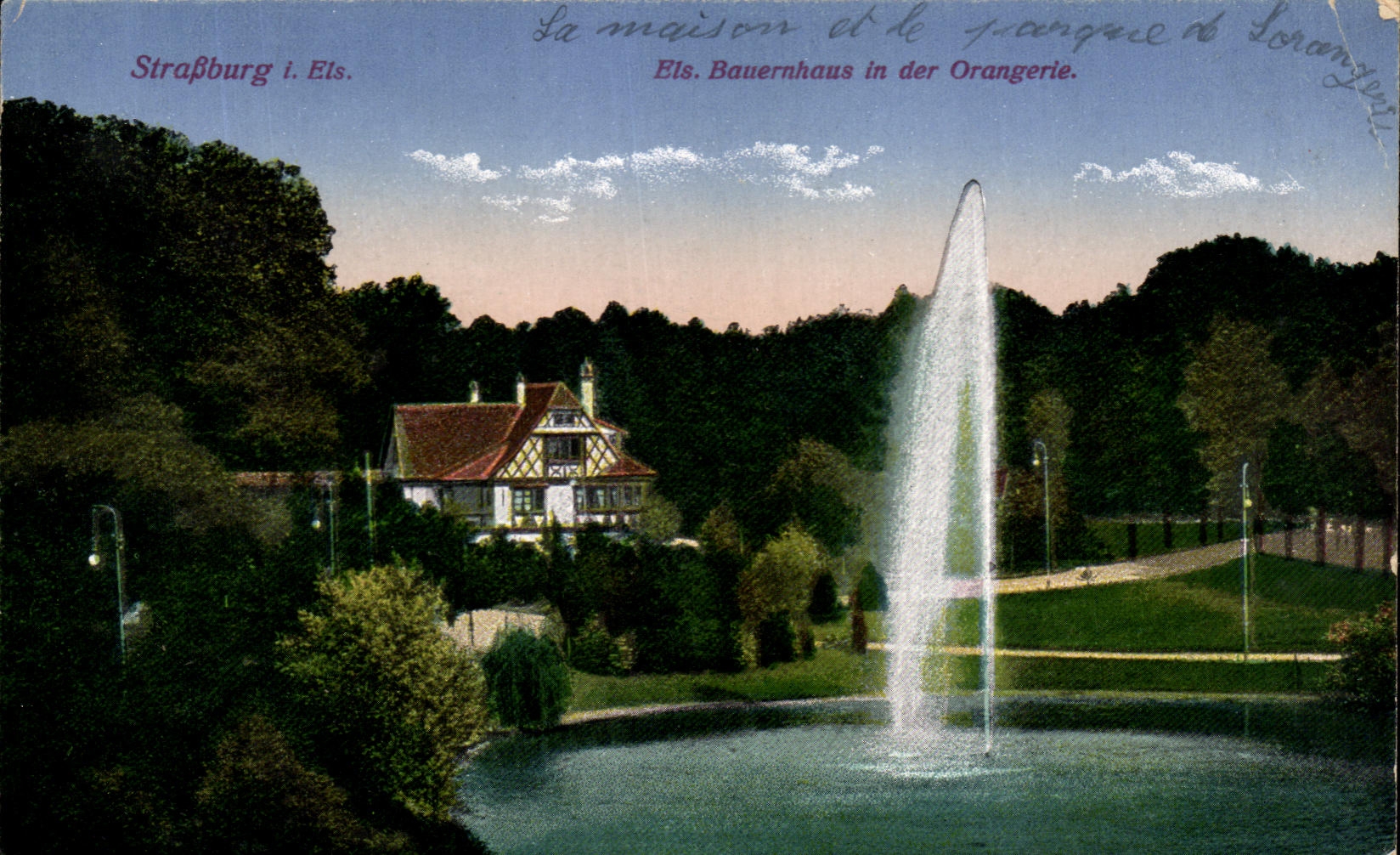 CPA Strasburg Els Bauernhaus in der Orangerie