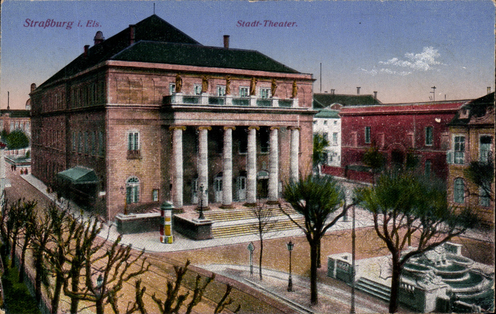 CPA Strasburg Stadt Theater