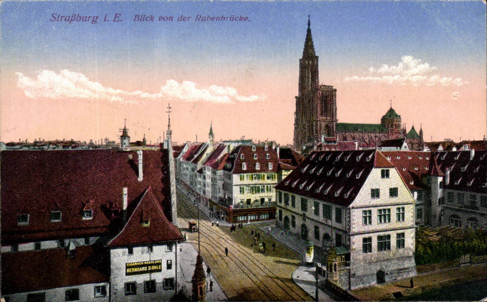 CPA Strasburg Blick von der Rahenbrucke
