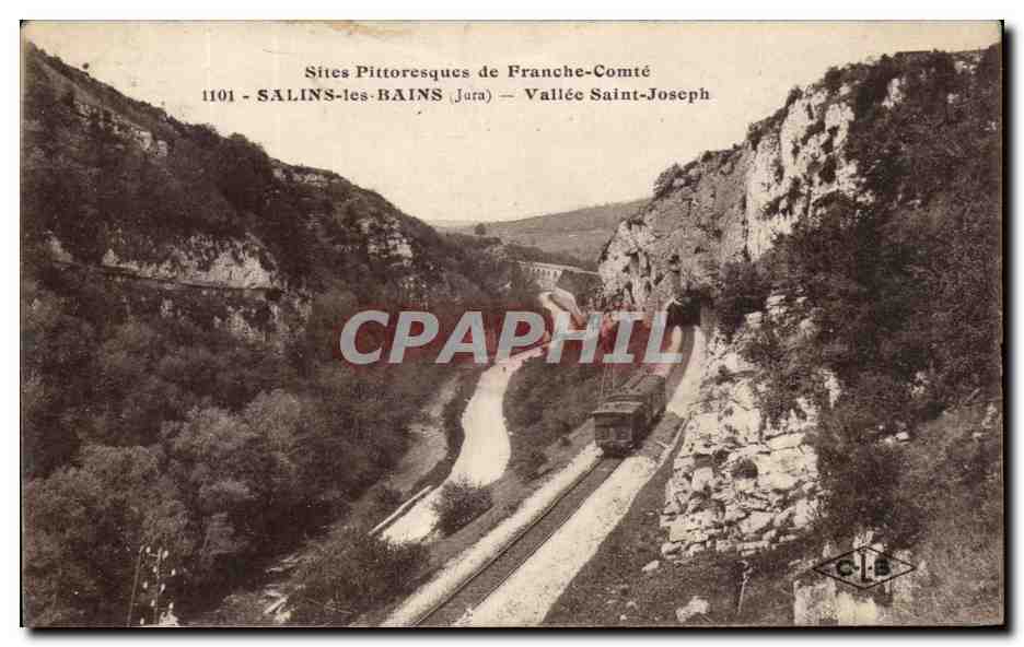 Salins-les-Bains (Jura) — Vallée Saint-Joseph — Sites Pittoresques de Franche-Comté — C-L-B
