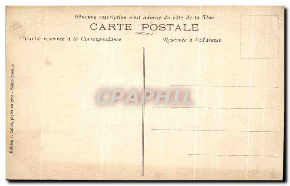CPA Environs de St Etienne Rochetaillee et Route de Janon — Back